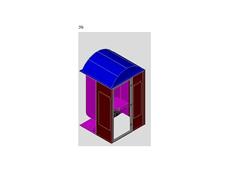 Hammam 2 places droit MYLOO avec sièges ergonomiques, contrôle extérieur et sonde de température