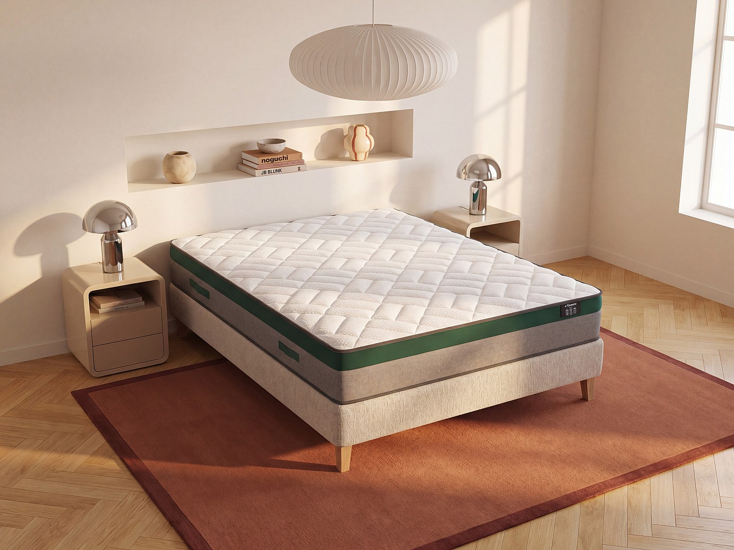 Matelas 140 x 190 cm ressorts ensachés ép.22cm - PRESTIGE de YSMÉE
