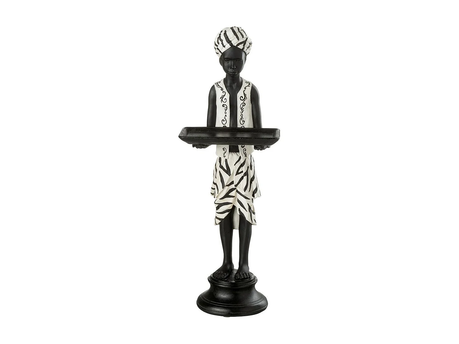 Statuette Déco "Garçon Debout" 47cm Noir
