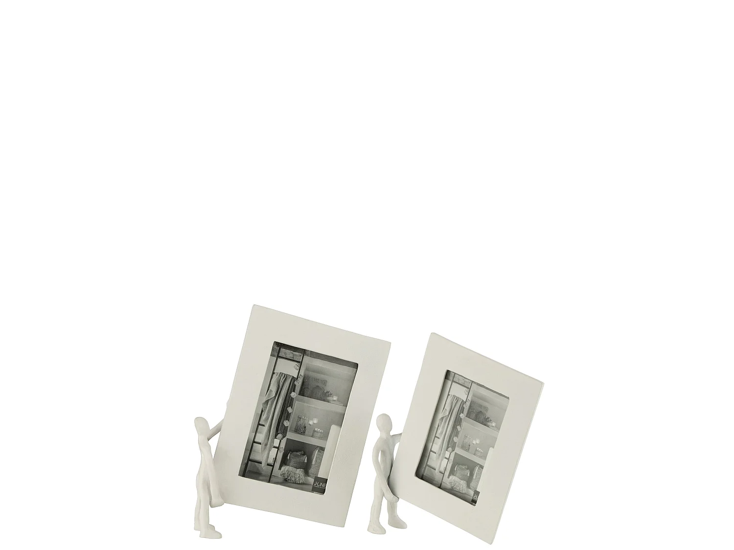 Cadre Photo Déco "Personnage" 23x27cm Blanc