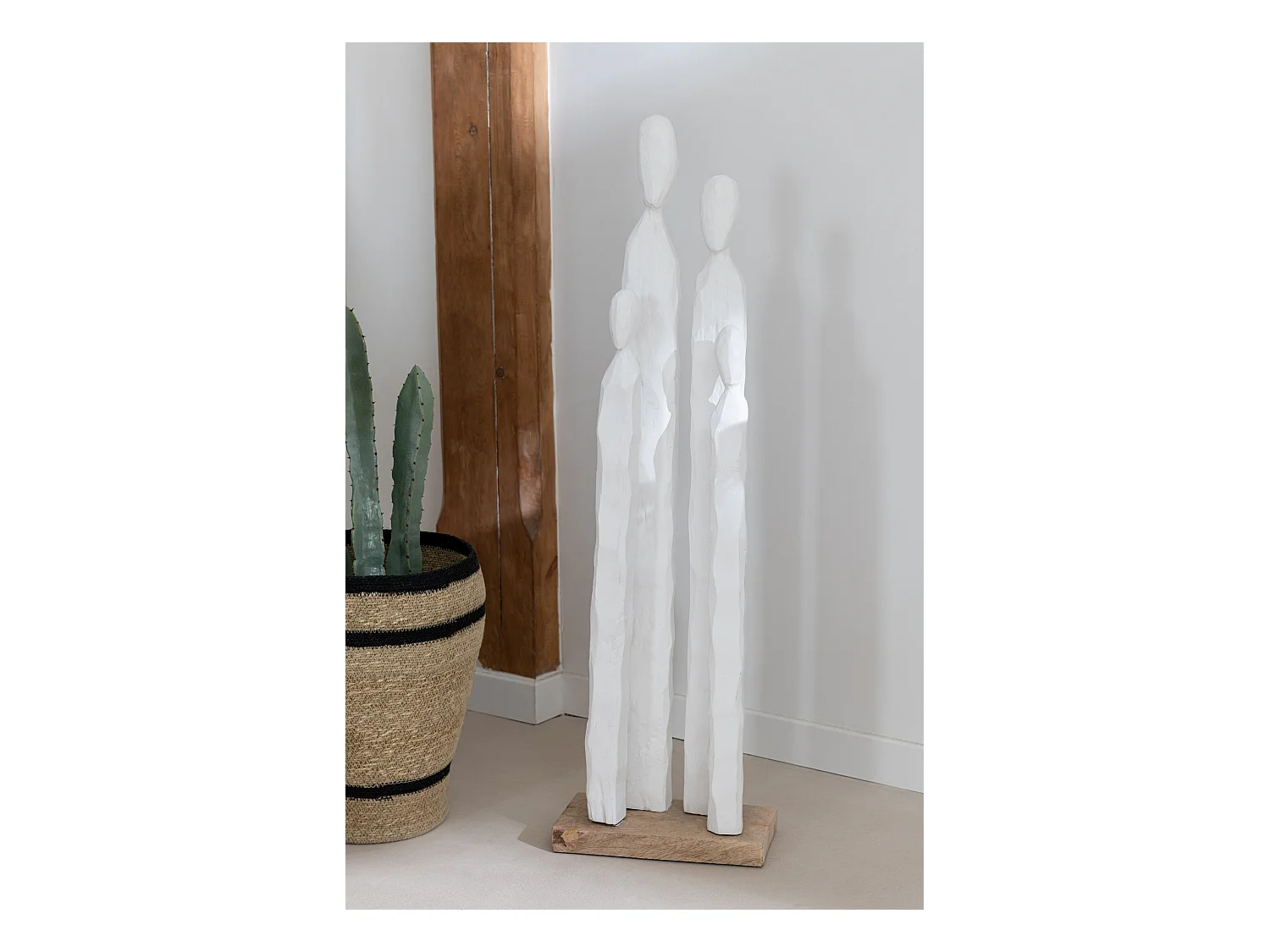 Statue Déco "Grands Personnages" 95cm Blanc