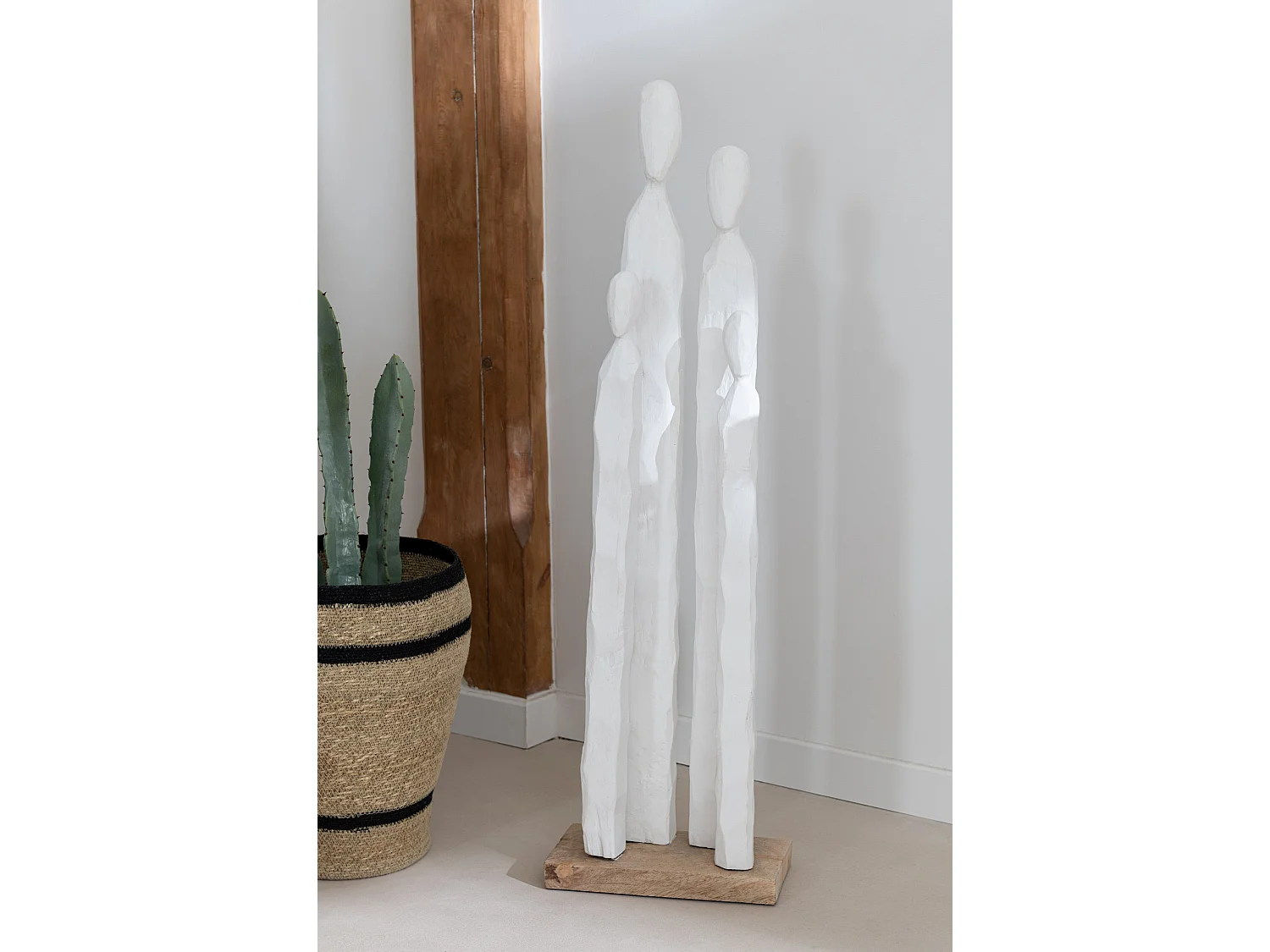 Statue Déco "Grands Personnages" 95cm Blanc
