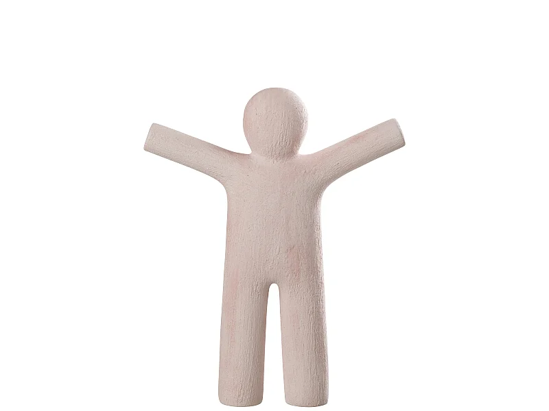 Statuette Déco "P'tit Maurice Rugueux" 41cm Rose