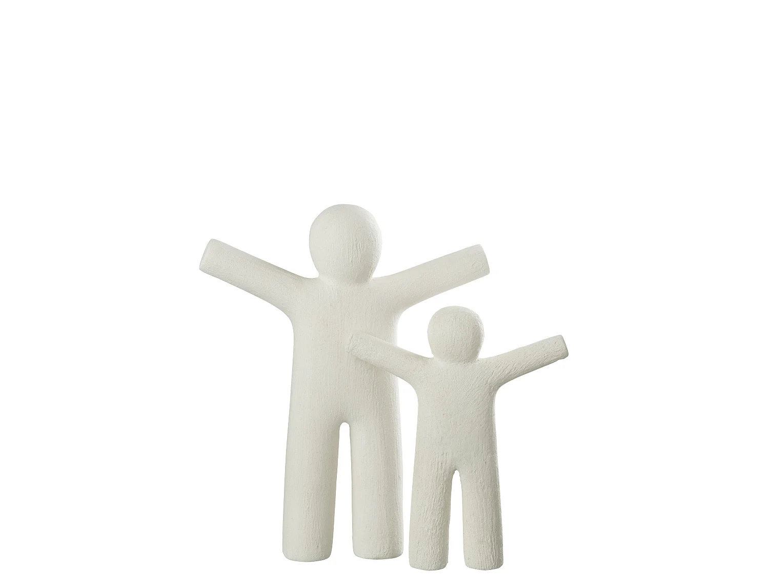 Statuette Déco "P'tit Maurice Rugueux" 41cm Blanc