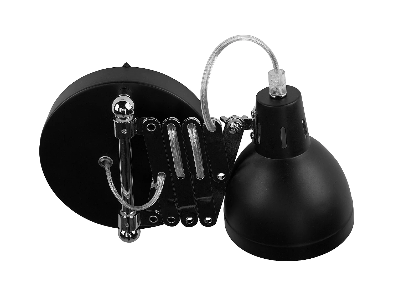 Zestaw 2 lamp ściennych HARRINGTON Regulowana Metal Czarny