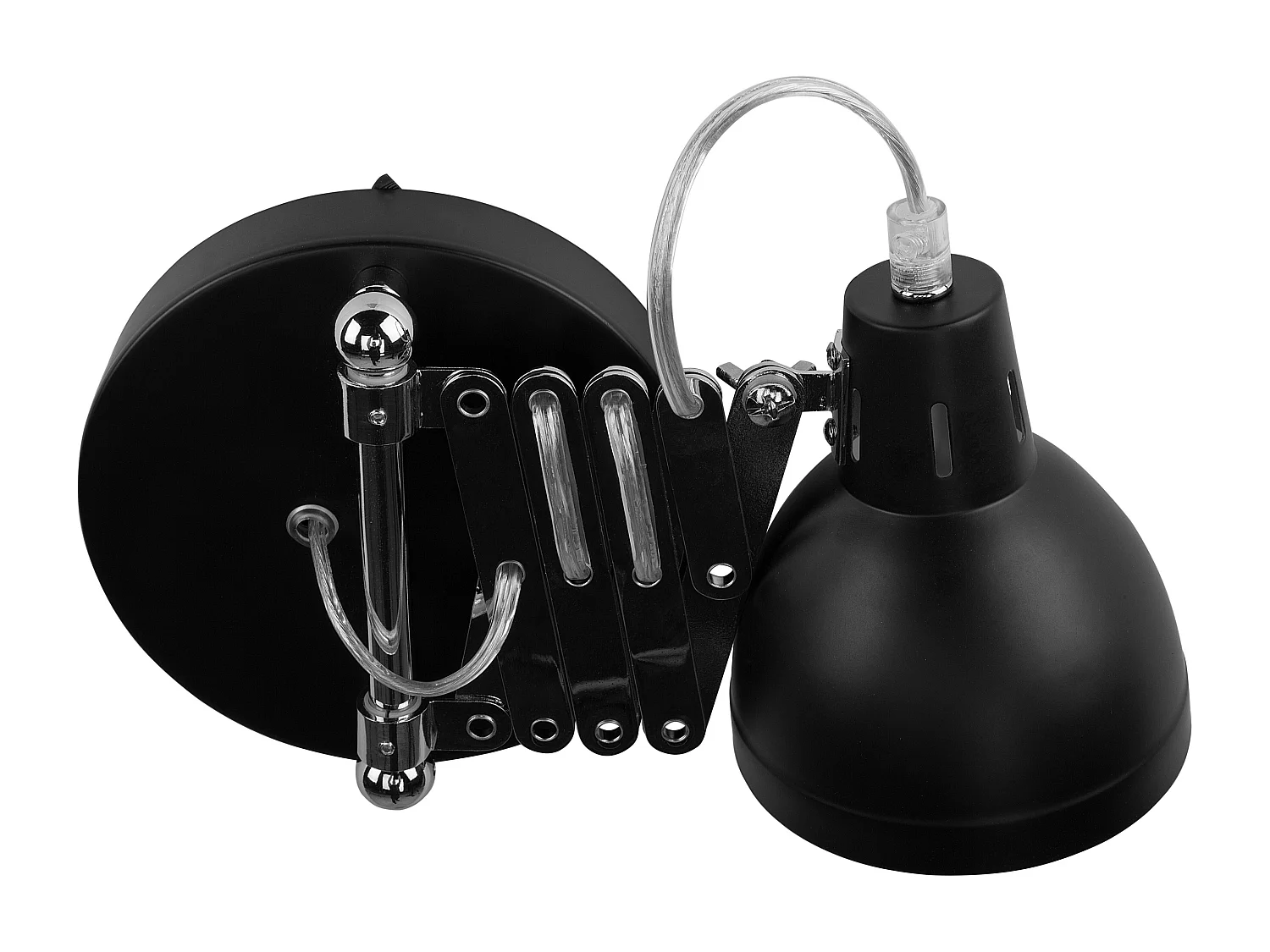 Set di 2 lampade da parete HARRINGTON Regolabile Metallo Nero