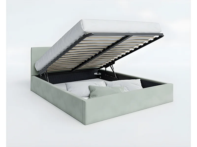 Lit Coffre Rino 160 x 200 cm - Sommier inclus Mint