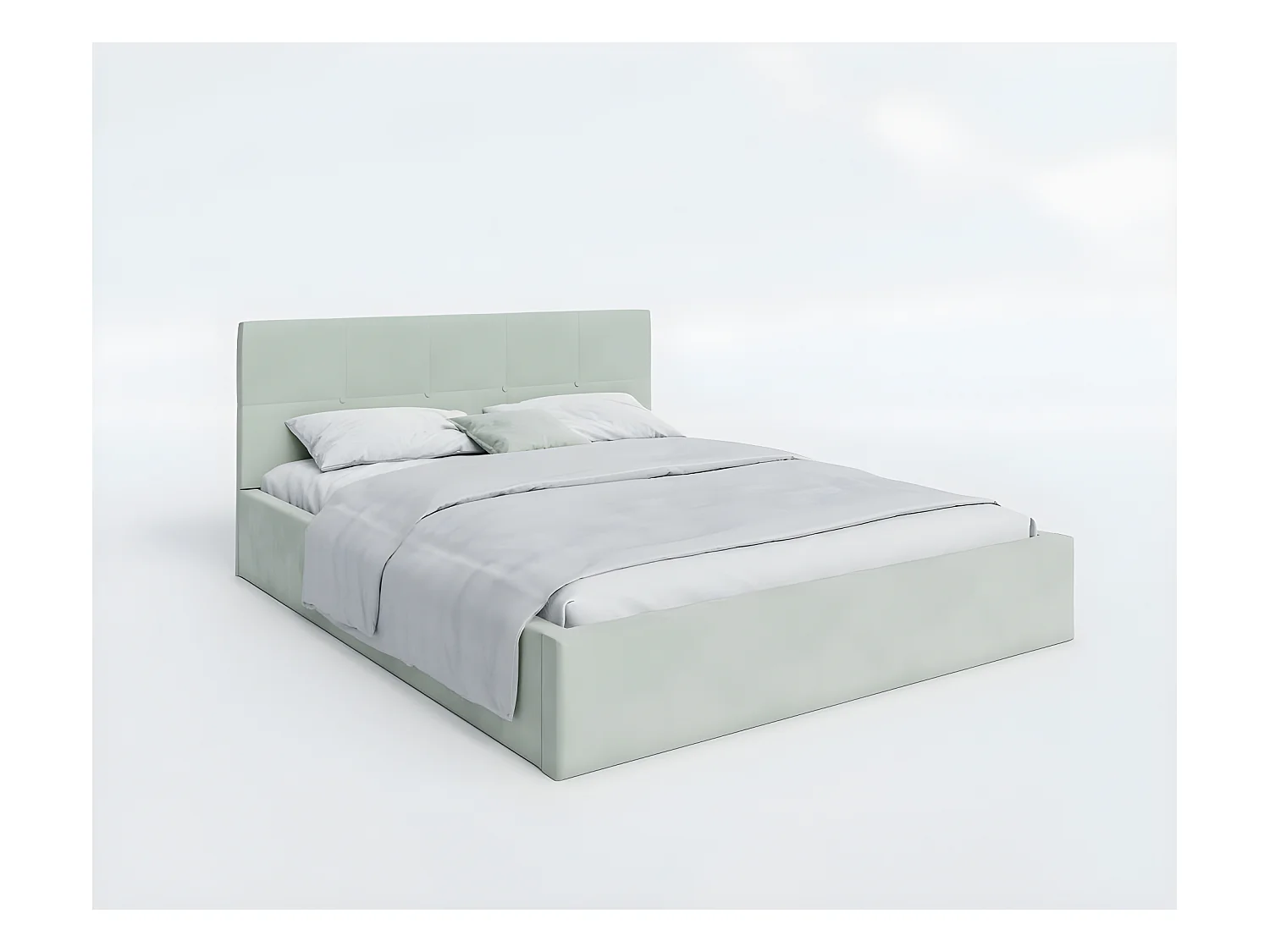 Lit Coffre Rino 160 x 200 cm - Sommier inclus Mint