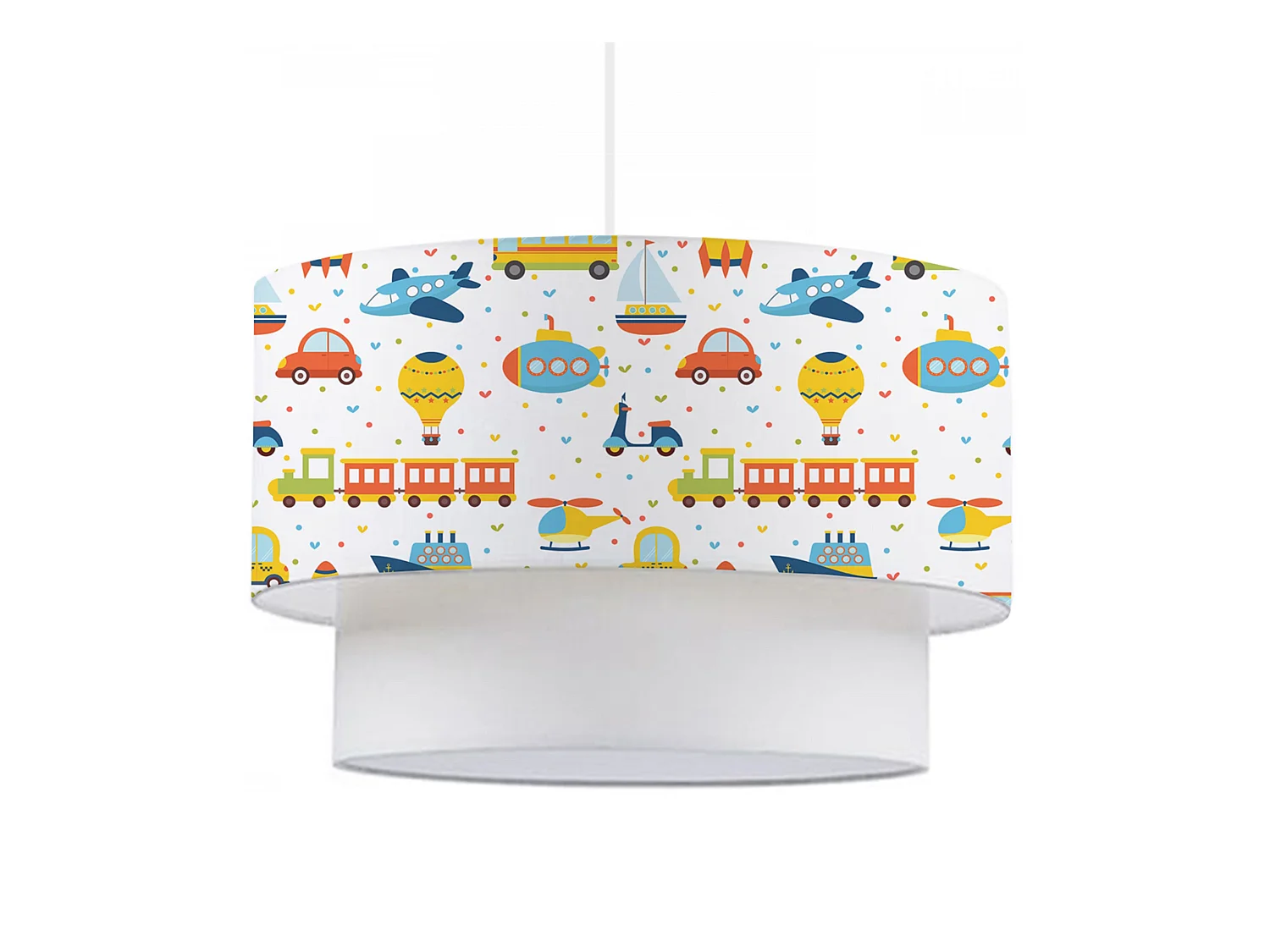 Suspension Lurgan pour enfant E27 70 cm motif de véhicules [lux.pro]