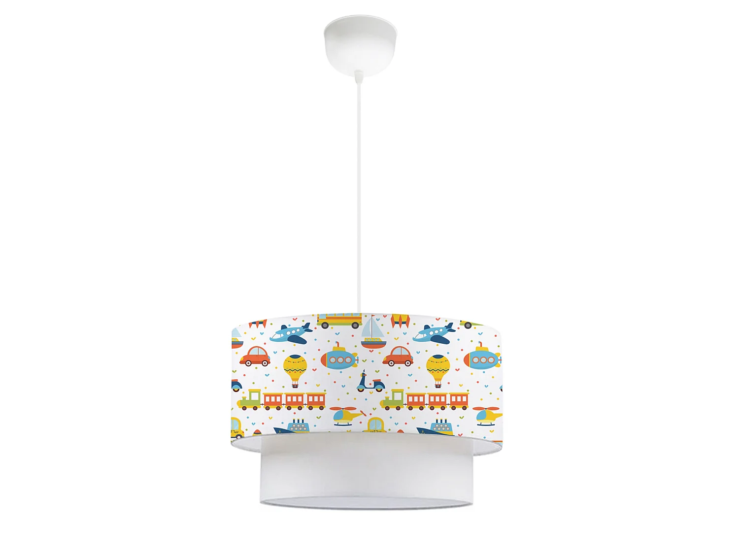 Suspension Lurgan pour enfant E27 70 cm motif de véhicules [lux.pro]