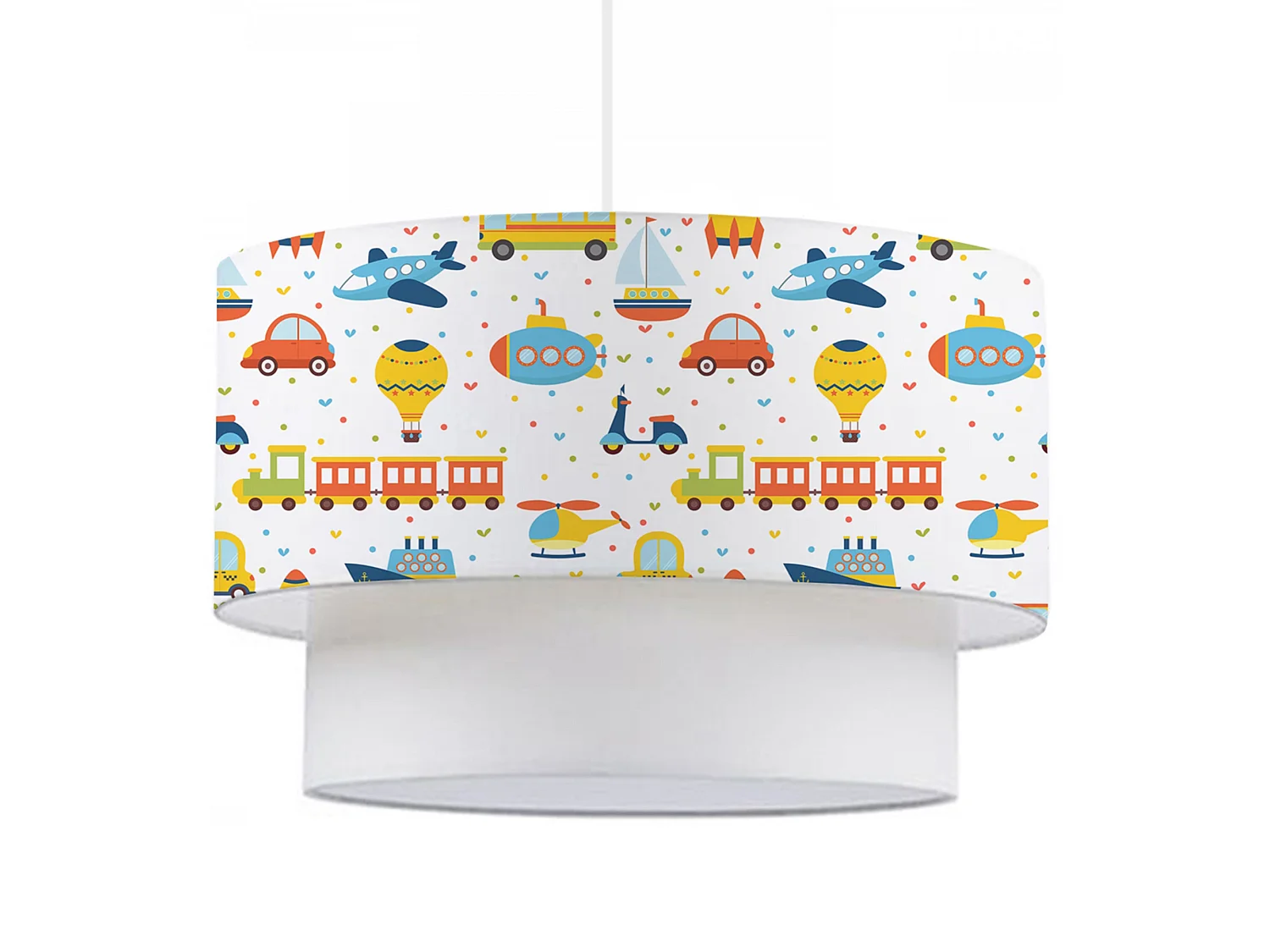 Suspension Lurgan pour enfant E27 70 cm motif de véhicules [lux.pro]