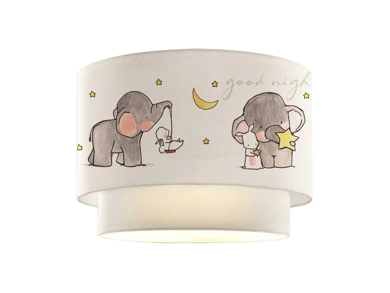 Suspension Lurgan pour enfant E27 70 cm motif d'éléphant [lux.pro]