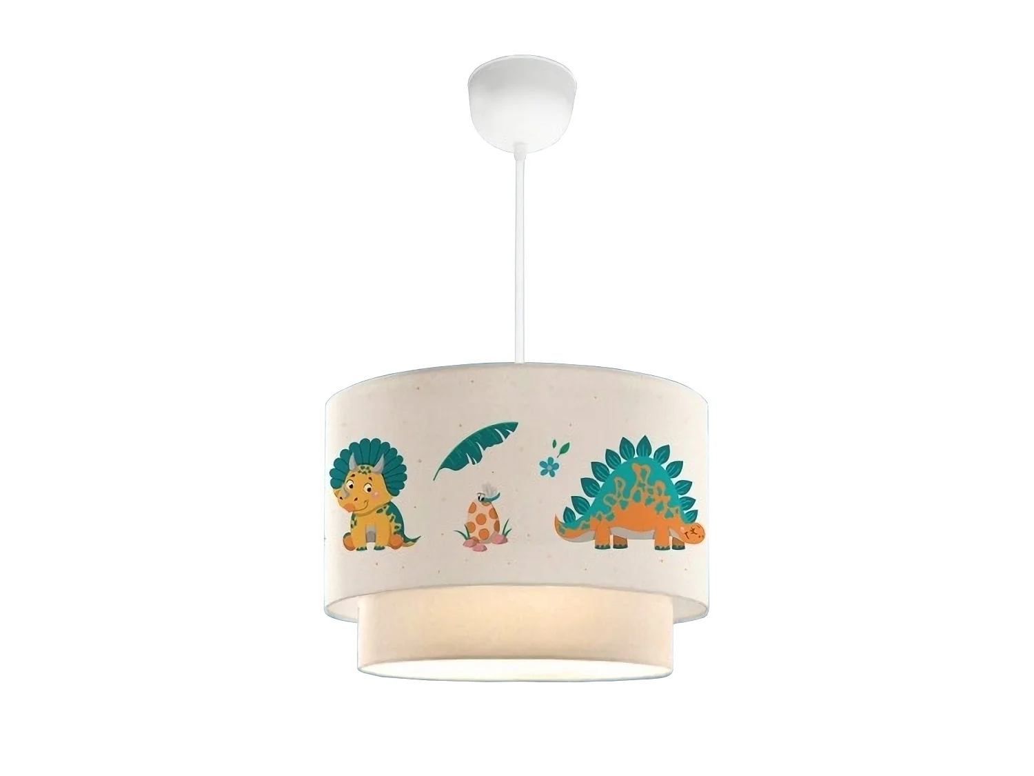 Suspension Lurgan pour enfant E27 70 cm motif de dinosaure [lux.pro]