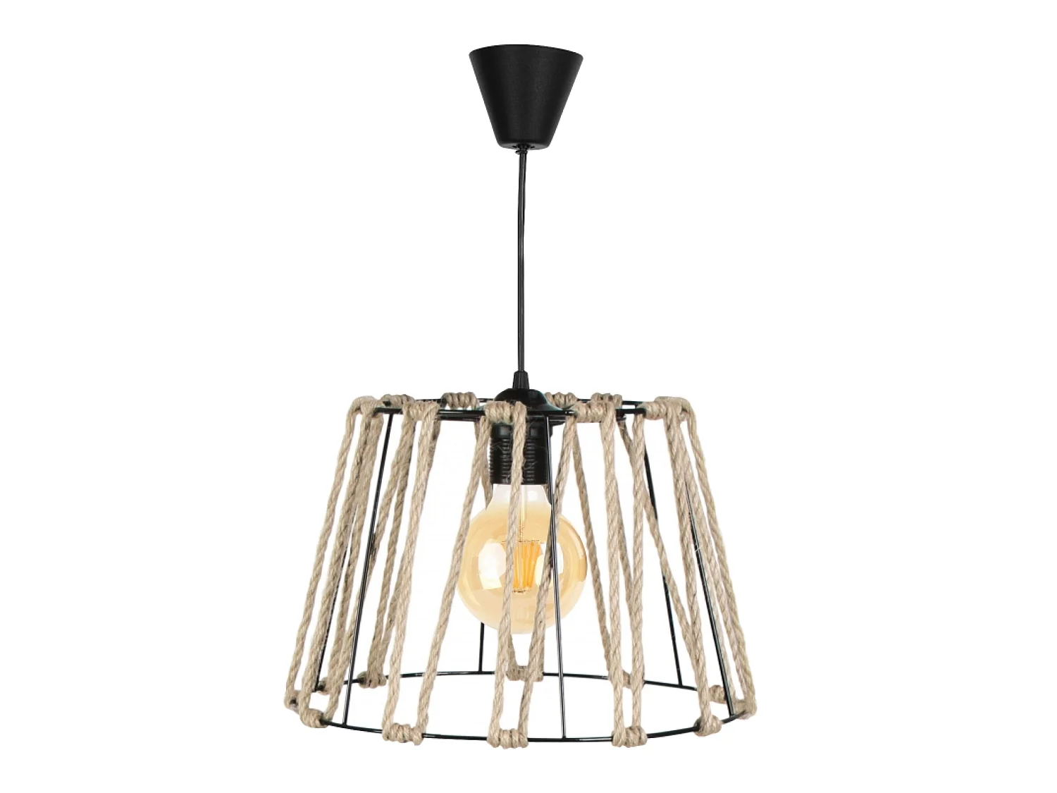 Suspension Maidenhead E27 hauteur 70 cm noir [lux.pro]