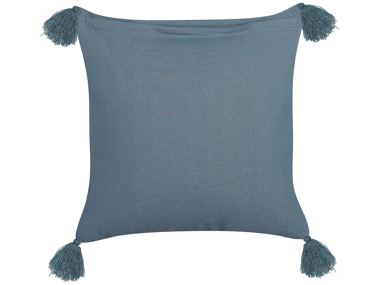 Conjunto de 2 almofadas decorativas SETARIA Veludo 45 x 45 cm Azul escuro Padrão de plantas