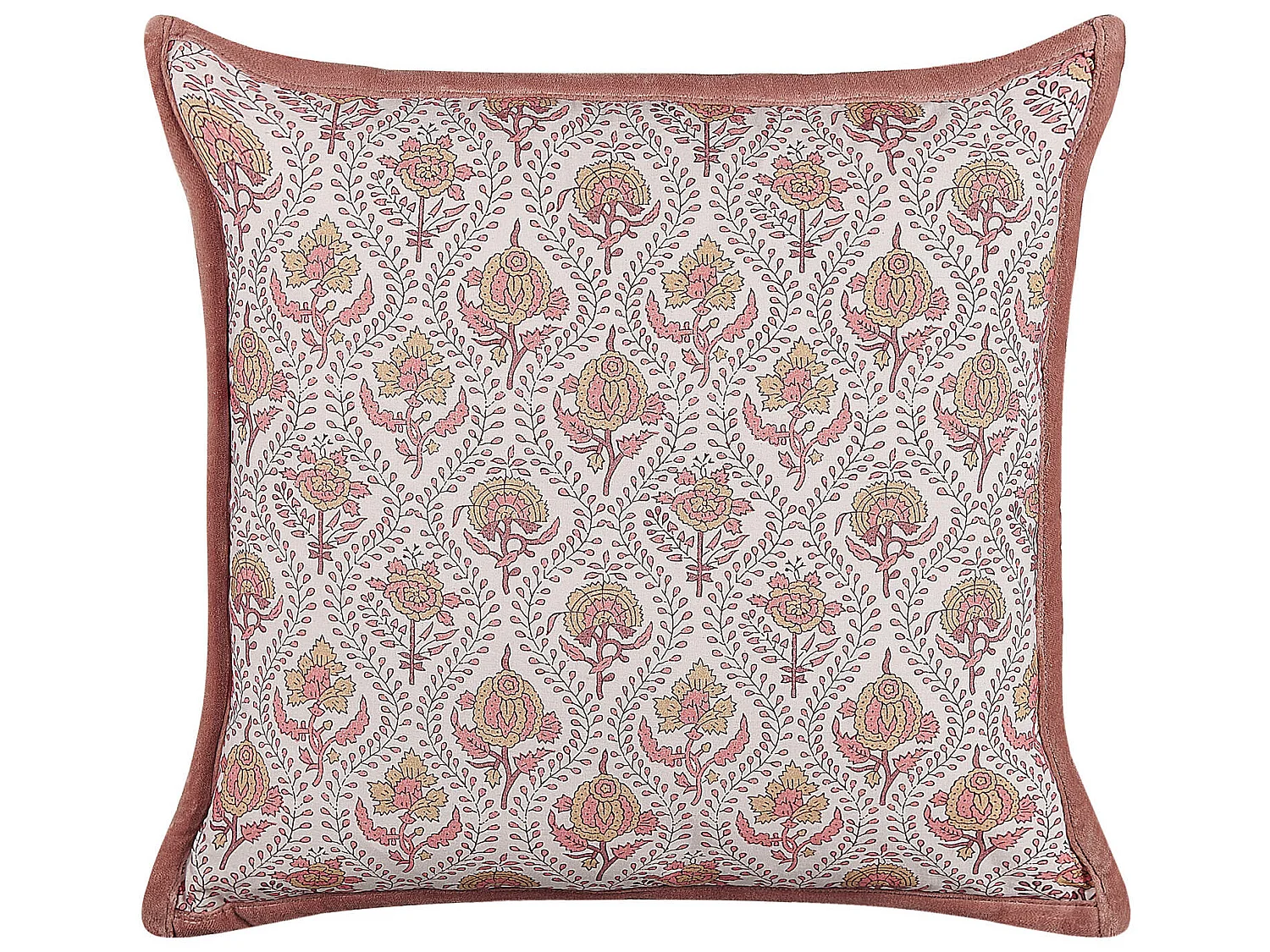 Coussin PICEA Coton 45 x 45 cm Rouge Motif floral