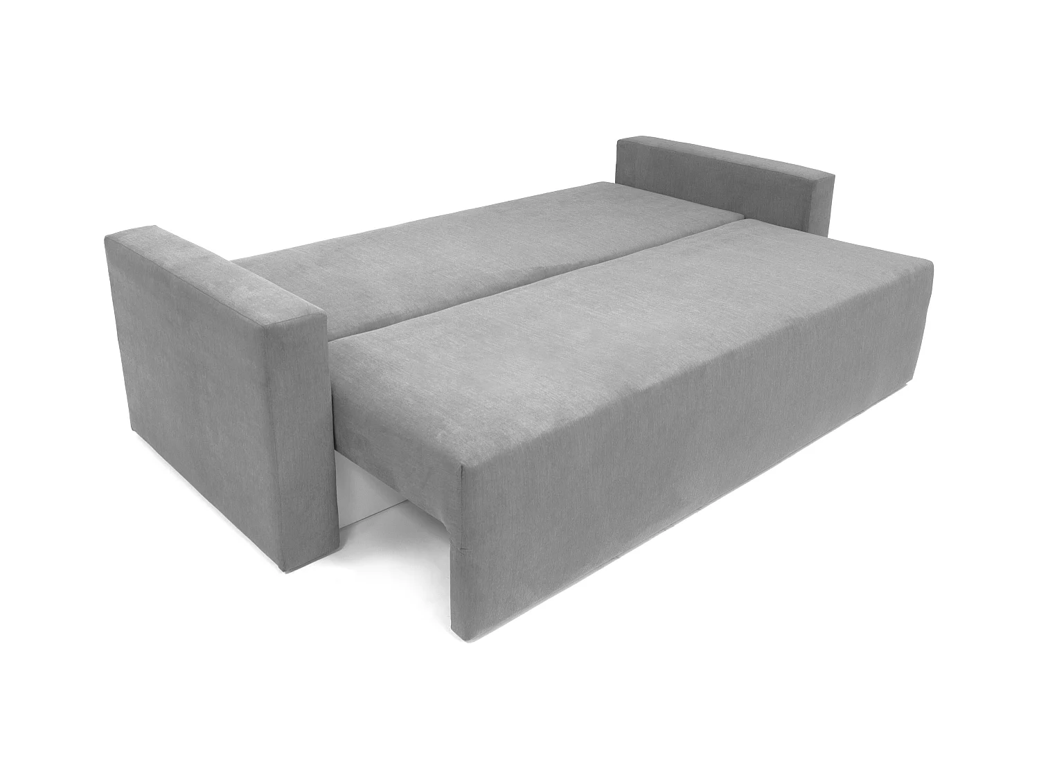 Canapé-lit CLOUD gris clair convertible en lit, bahut. ouverture coulissante. 225x92x92cm