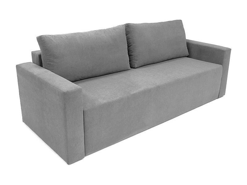 Divano-letto CLOUD, grigio chiaro, trasformabile in letto, credenza Relax e comfort al massimo con il sistema di apertura scorrevole.225x92x92cm