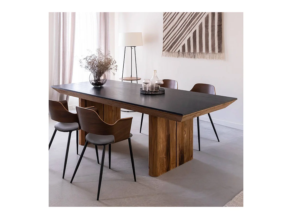 Table à manger en pin recyclé Constance