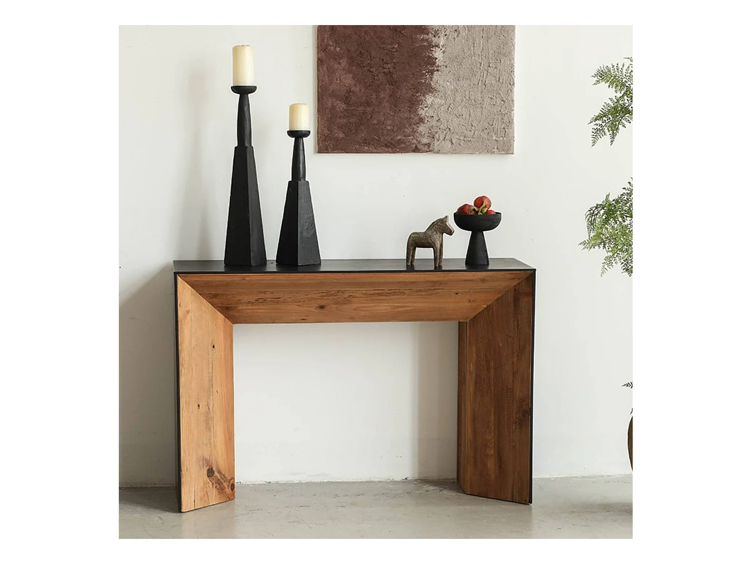 Console en pin recyclé Constance