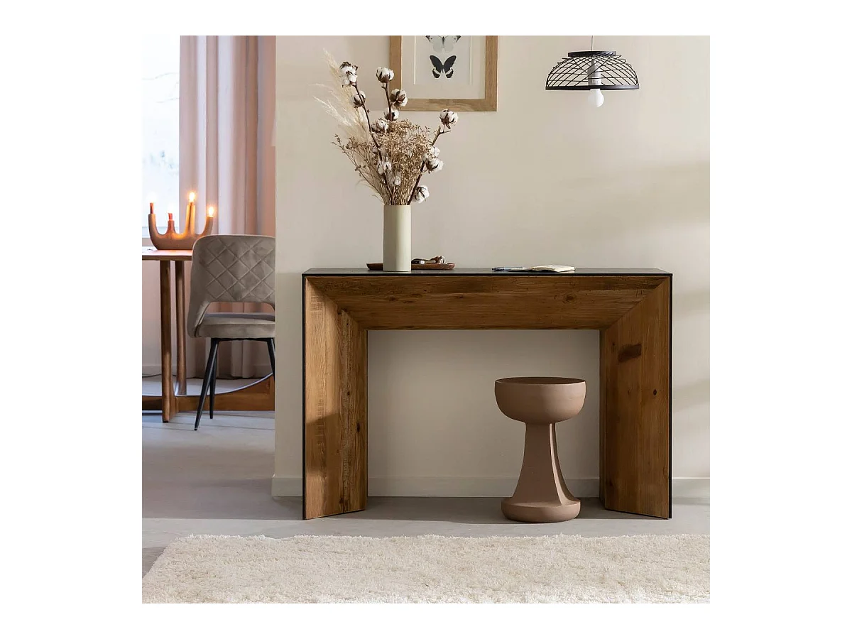 Console en pin recyclé Constance