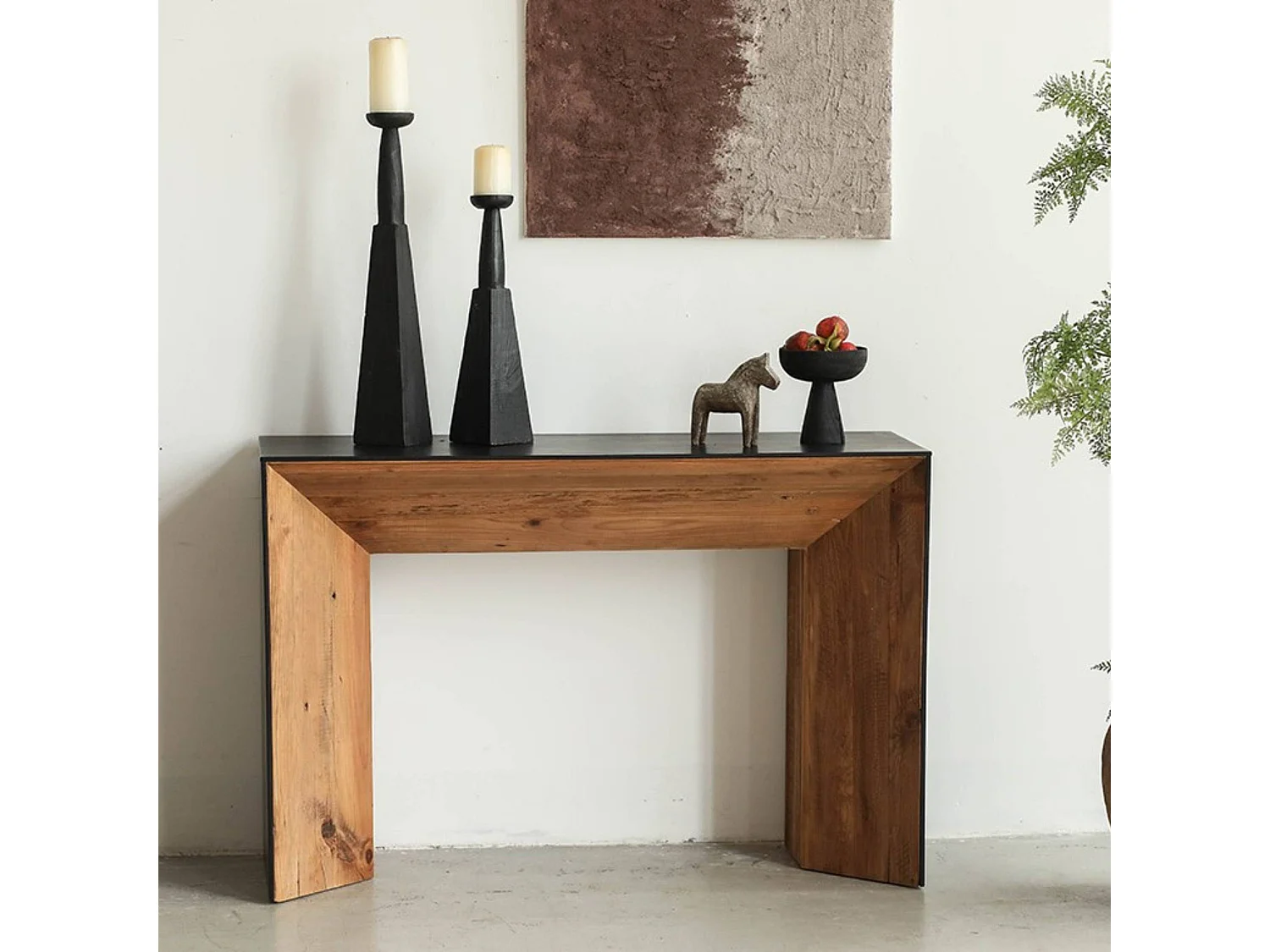 Console en pin recyclé Constance