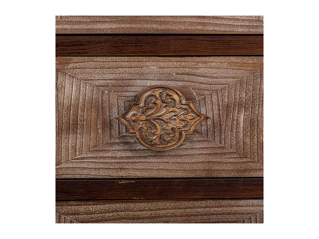 Buffet en bois marron 133x40x87h