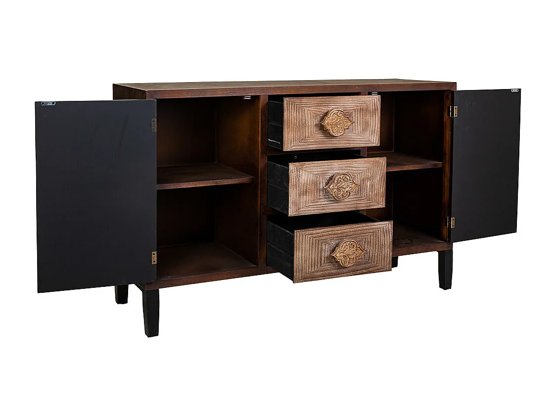 Credenza in legno marrone 133x40x87h