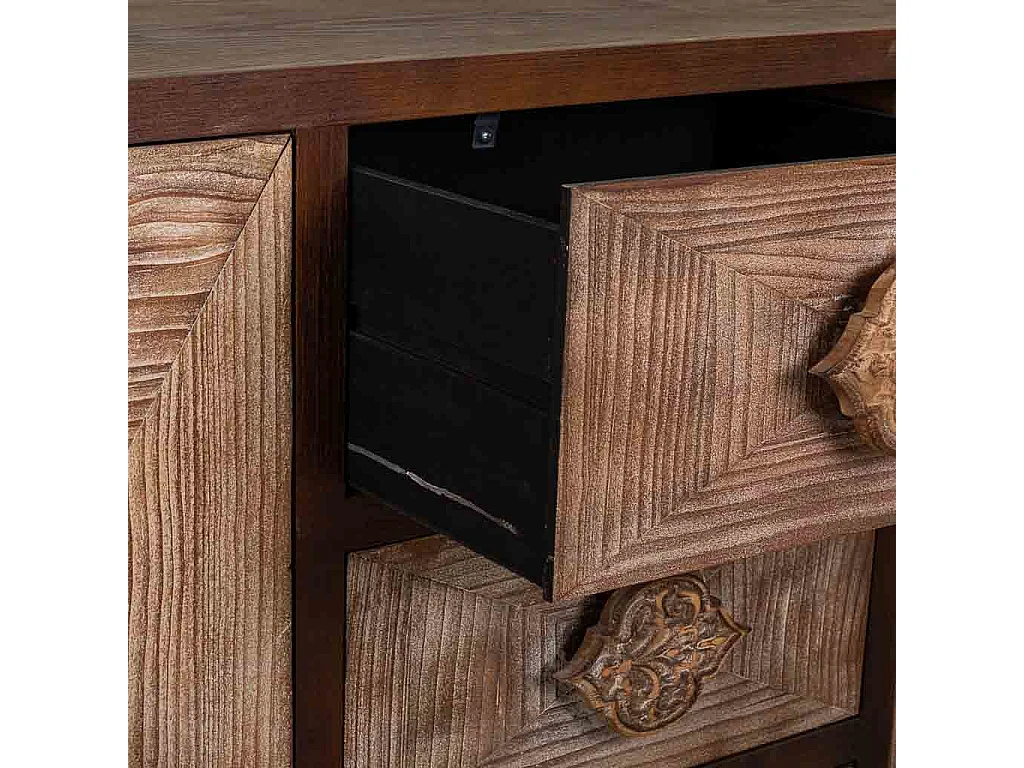 Credenza in legno marrone 133x40x87h