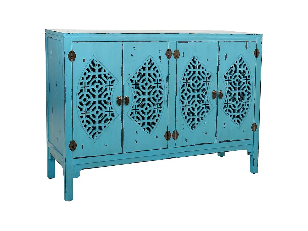 Buffet em madeira com 4 portas