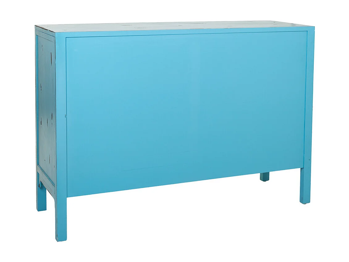 Credenza in legno blu 120x40x86,5h