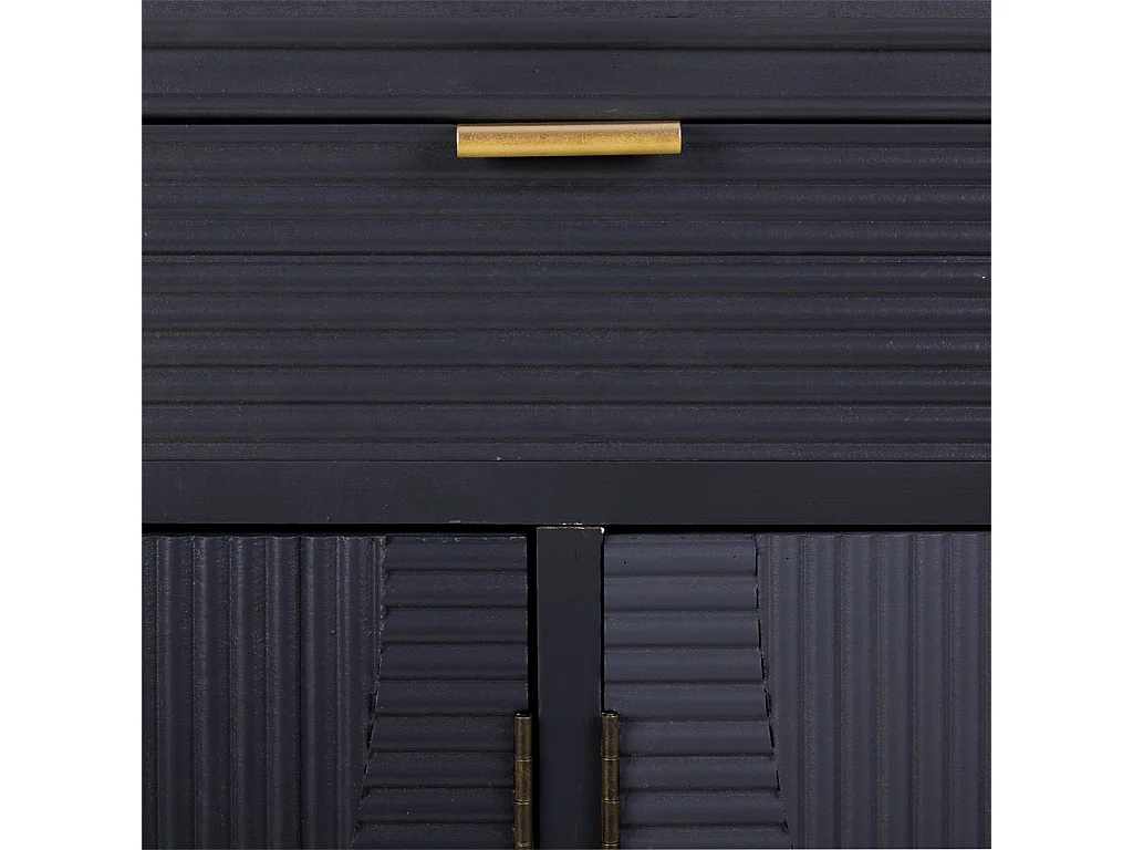 Credenza in legno grigio scuro 121,5x34x81,5h