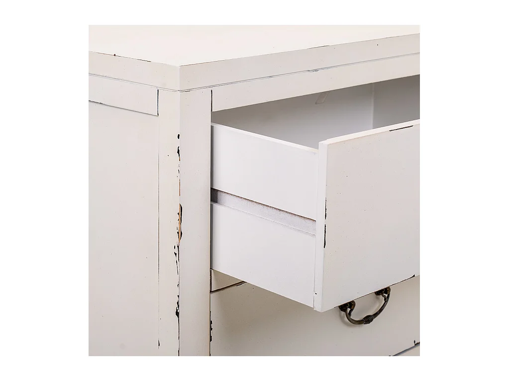 Buffet en bois blanc 106x73x36