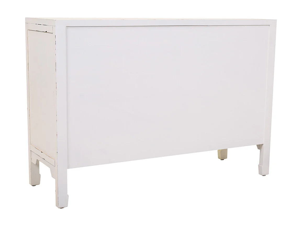 Aparador de madeira branco 106x73x36