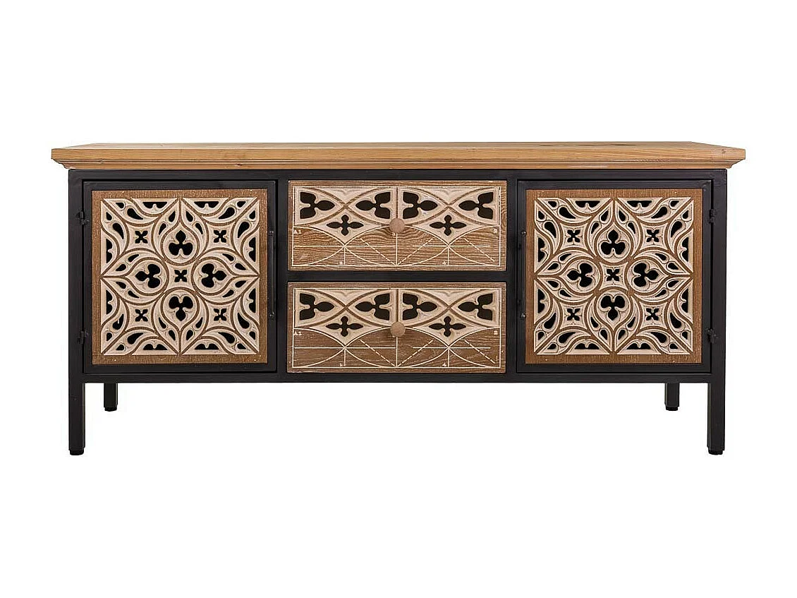 Credenza in legno marrone 120x35x54h
