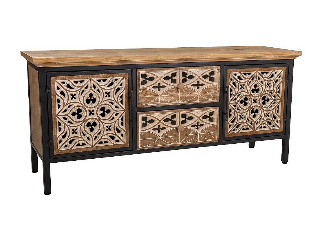 Credenza in legno marrone 120x35x54h