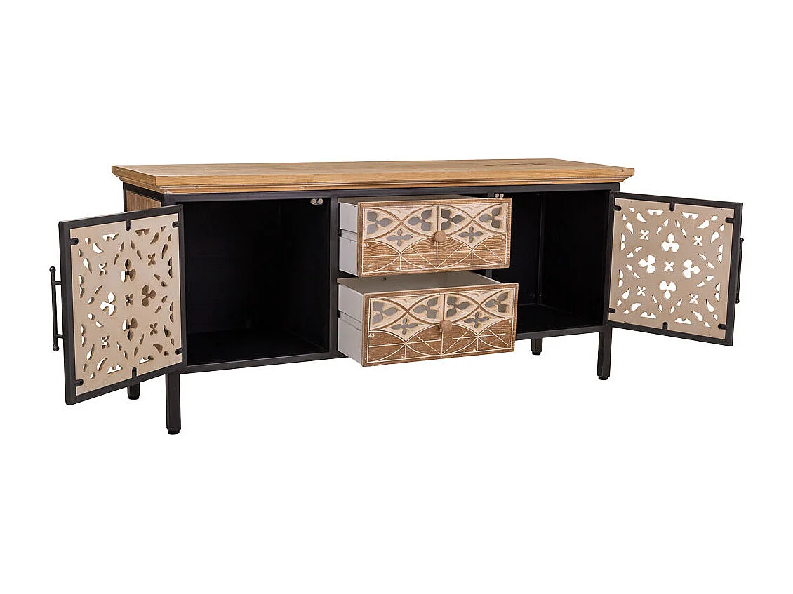 Credenza in legno marrone 120x35x54h