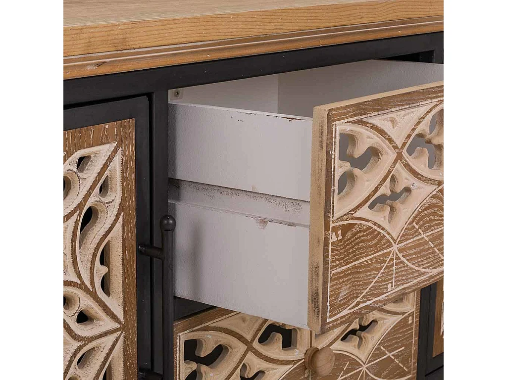Credenza in legno marrone 120x35x54h