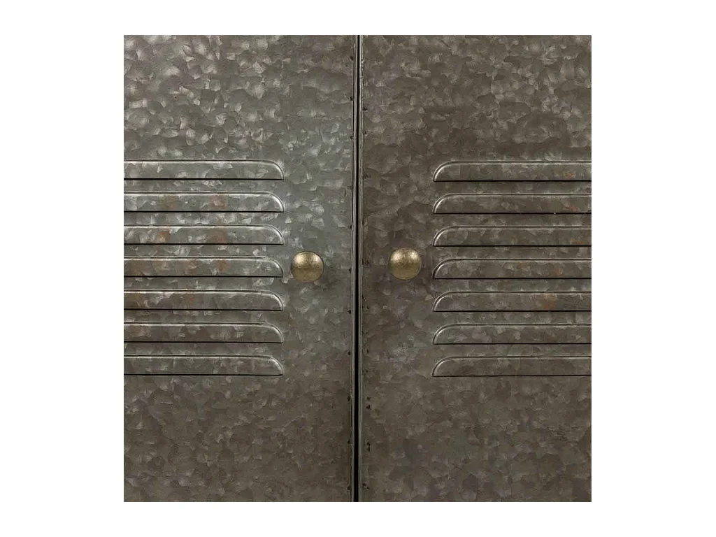 Aparador de metal y madera con 4 puertas 124,5x40,5x82,5h cm