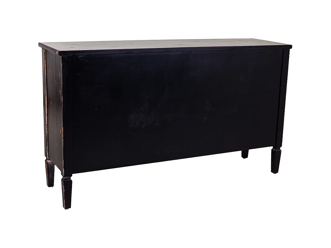 Credenza in legno nero140x38x80h