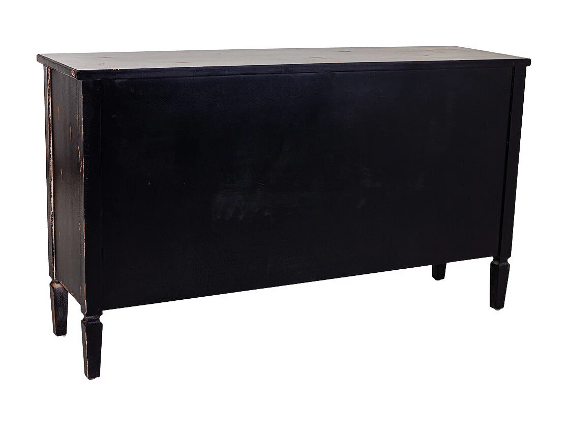 Aparador de madeira preto140x38x80