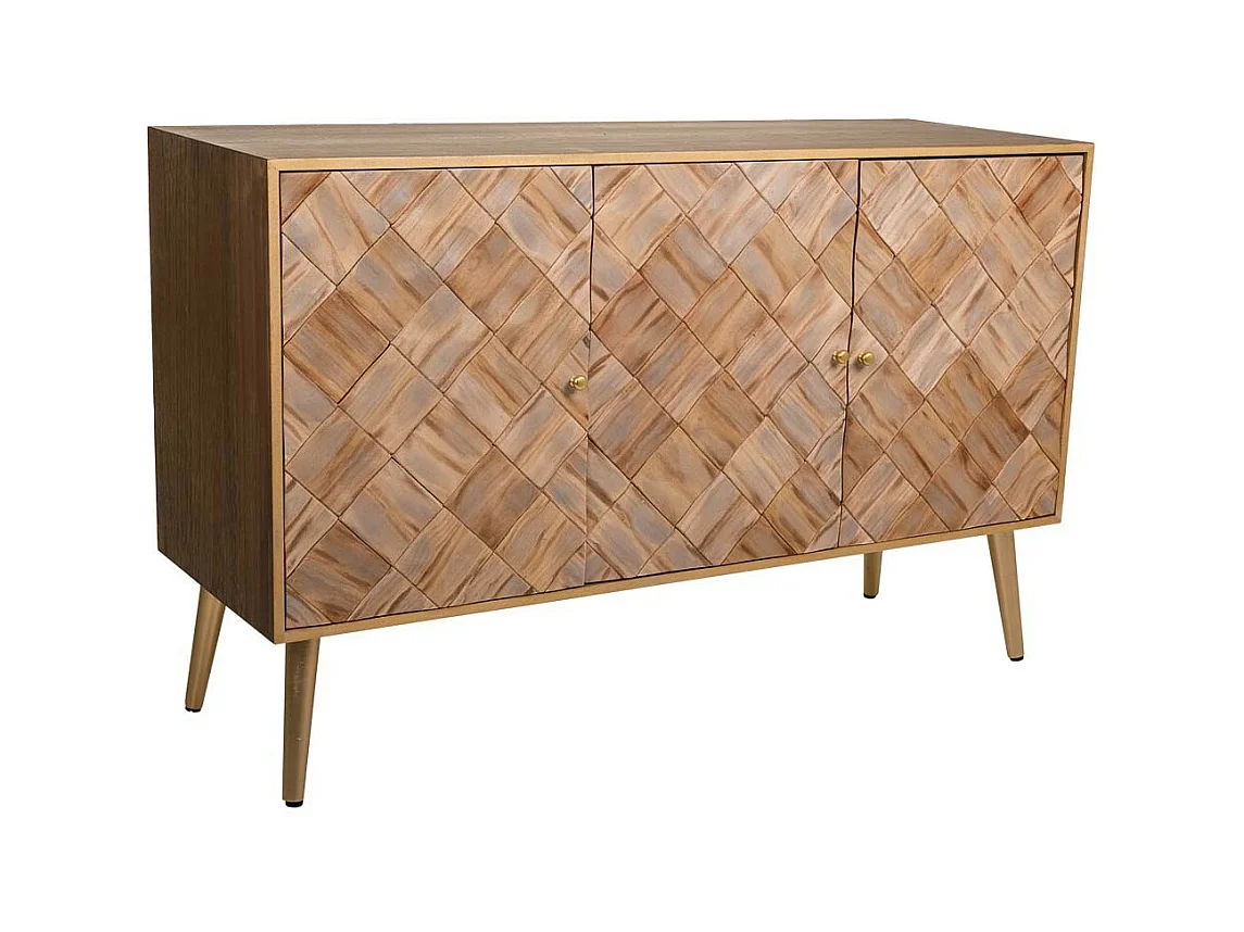 Buffet en bois marron 120x41,5x71h