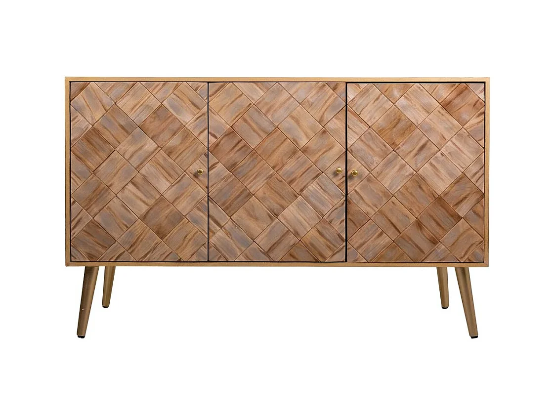 Aparador de madera marrón 120x41,5x71