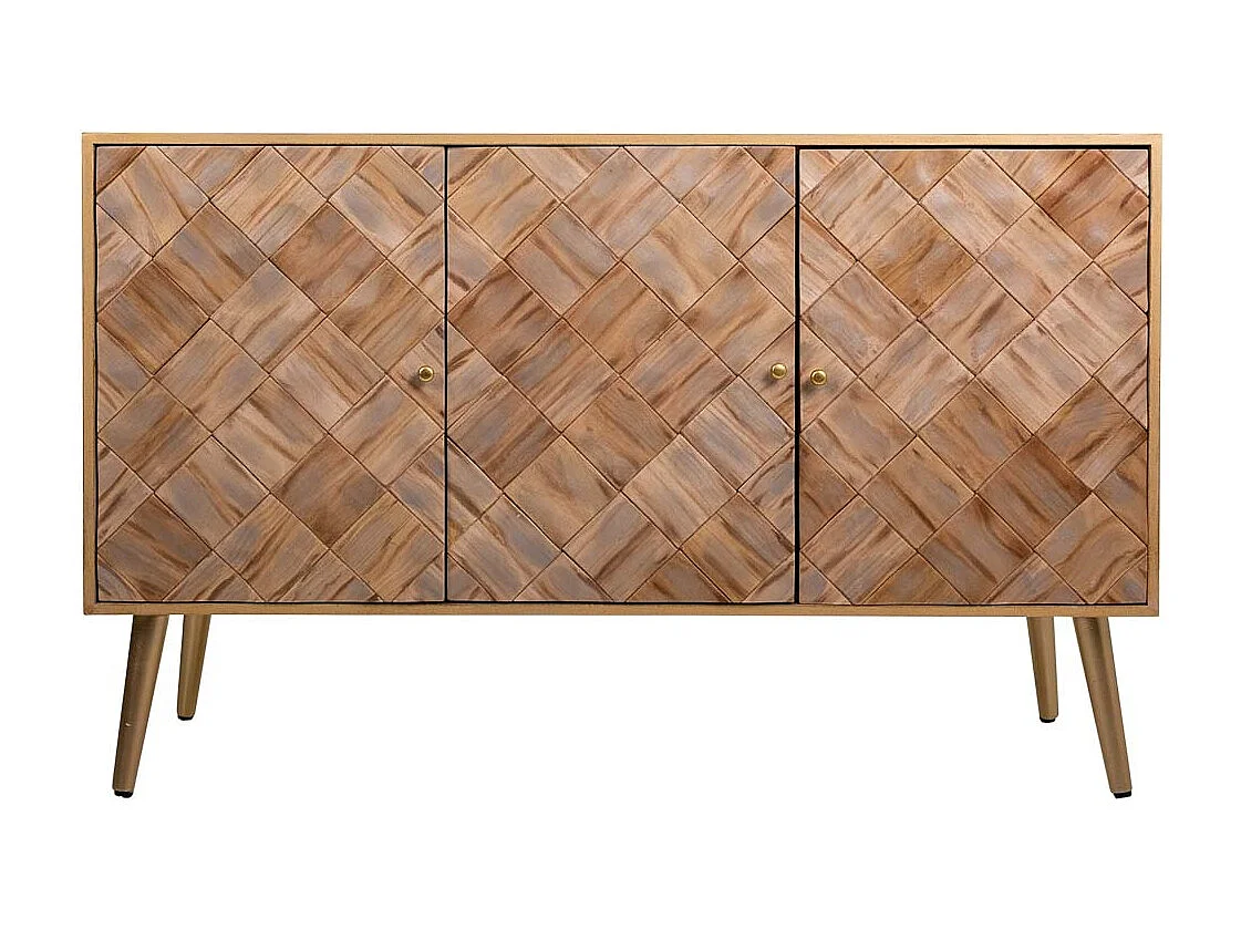 Aparador de madera marrón 120x41,5x71