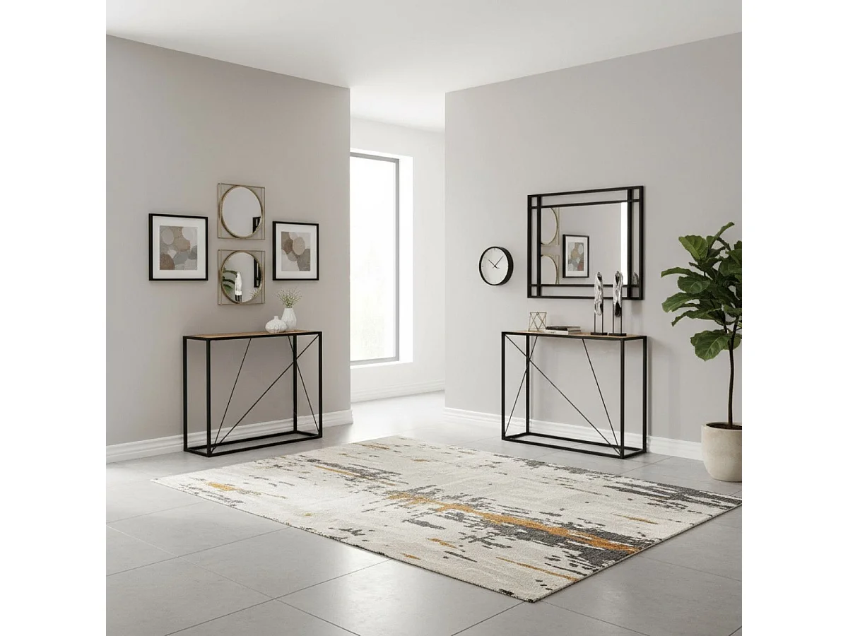 VARUA - Lot de 2 Consoles Gigognes en Manguier Massif