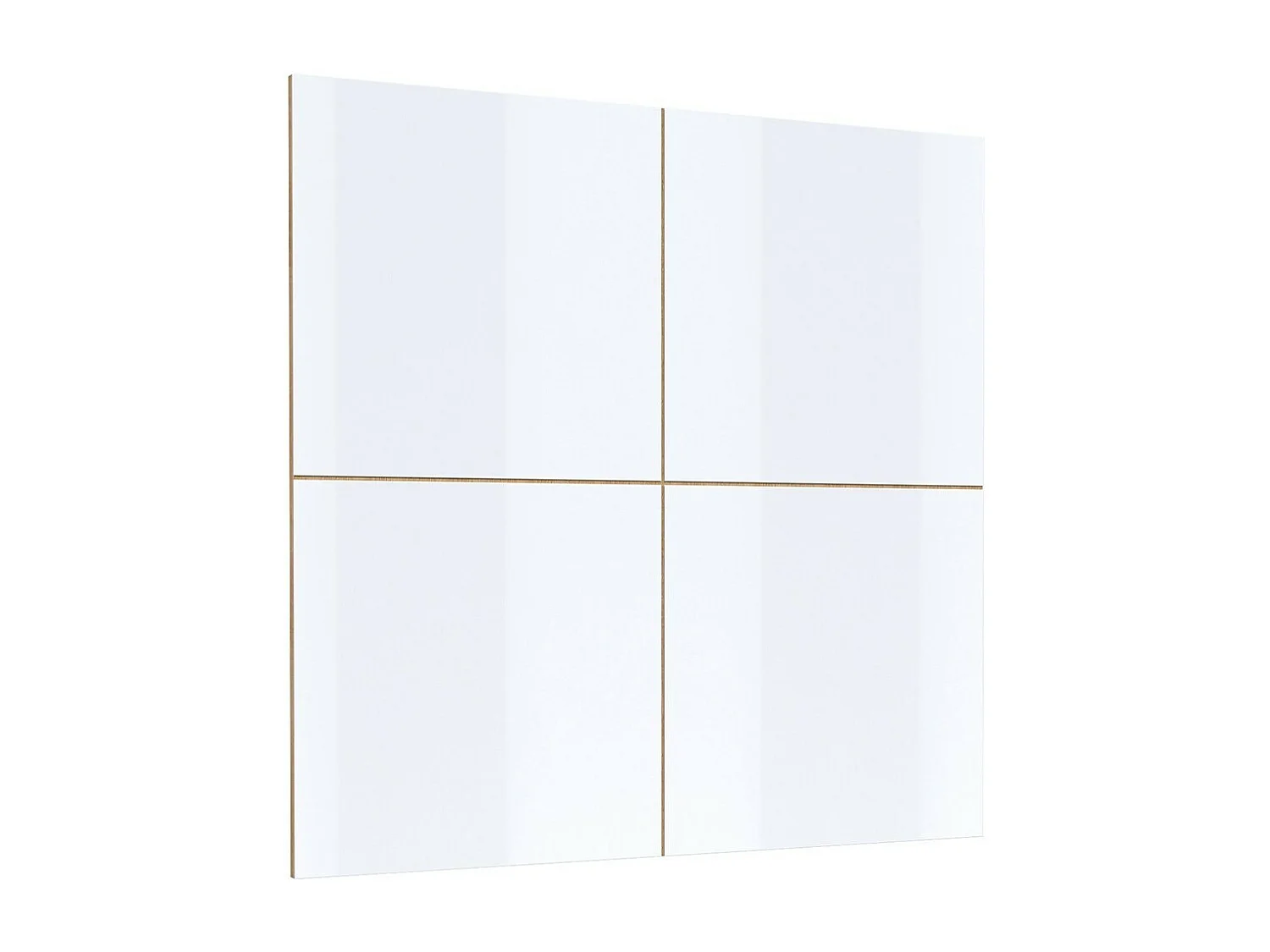 Mueble para TV XL con fondo mural decorativo colección CLARA. Color roble y blanco brillante.