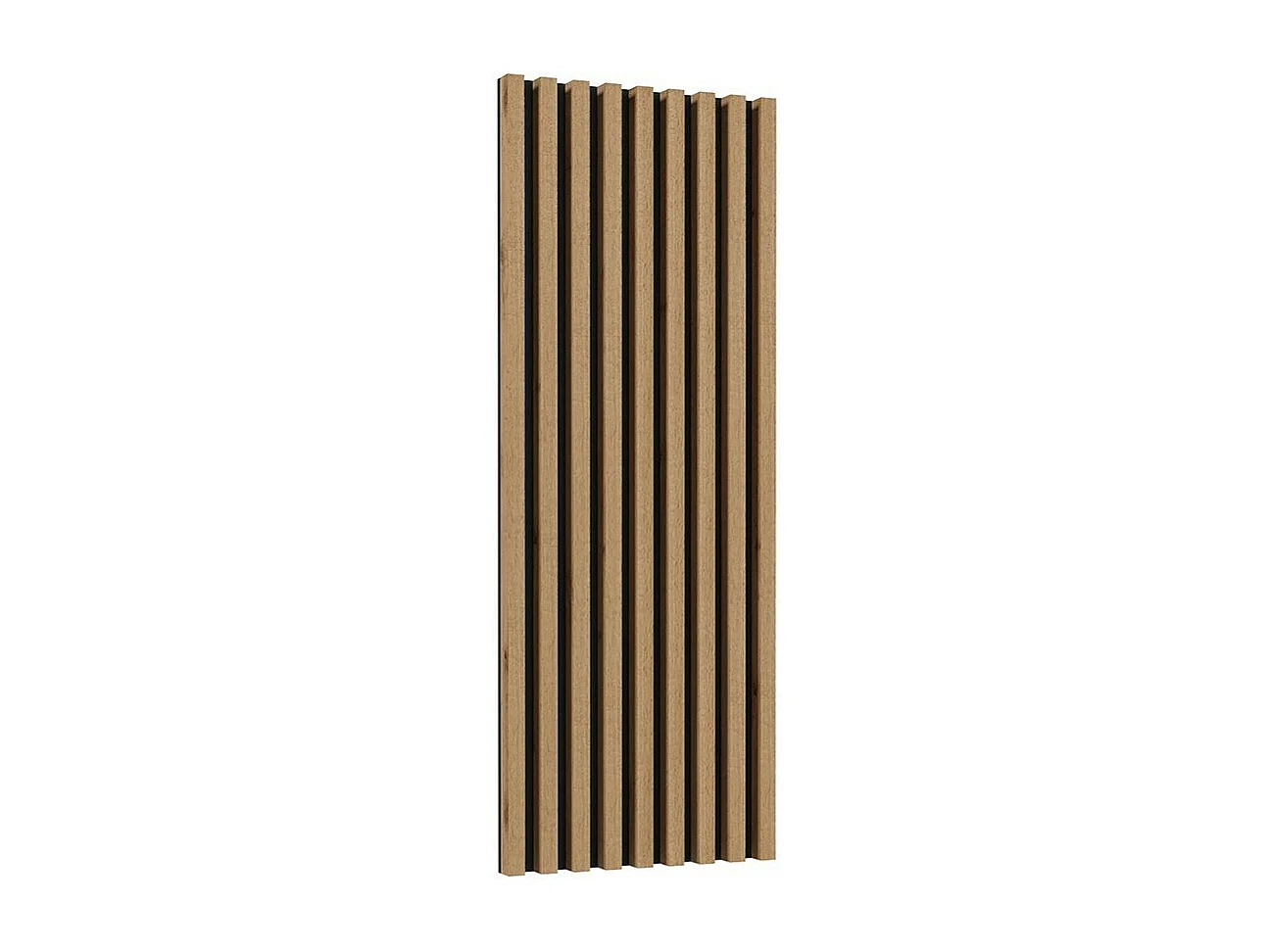 XL TV-meubel met decoratieve XL achterwand uit de CLARA collectie. Kleur: eiken en matzwart.