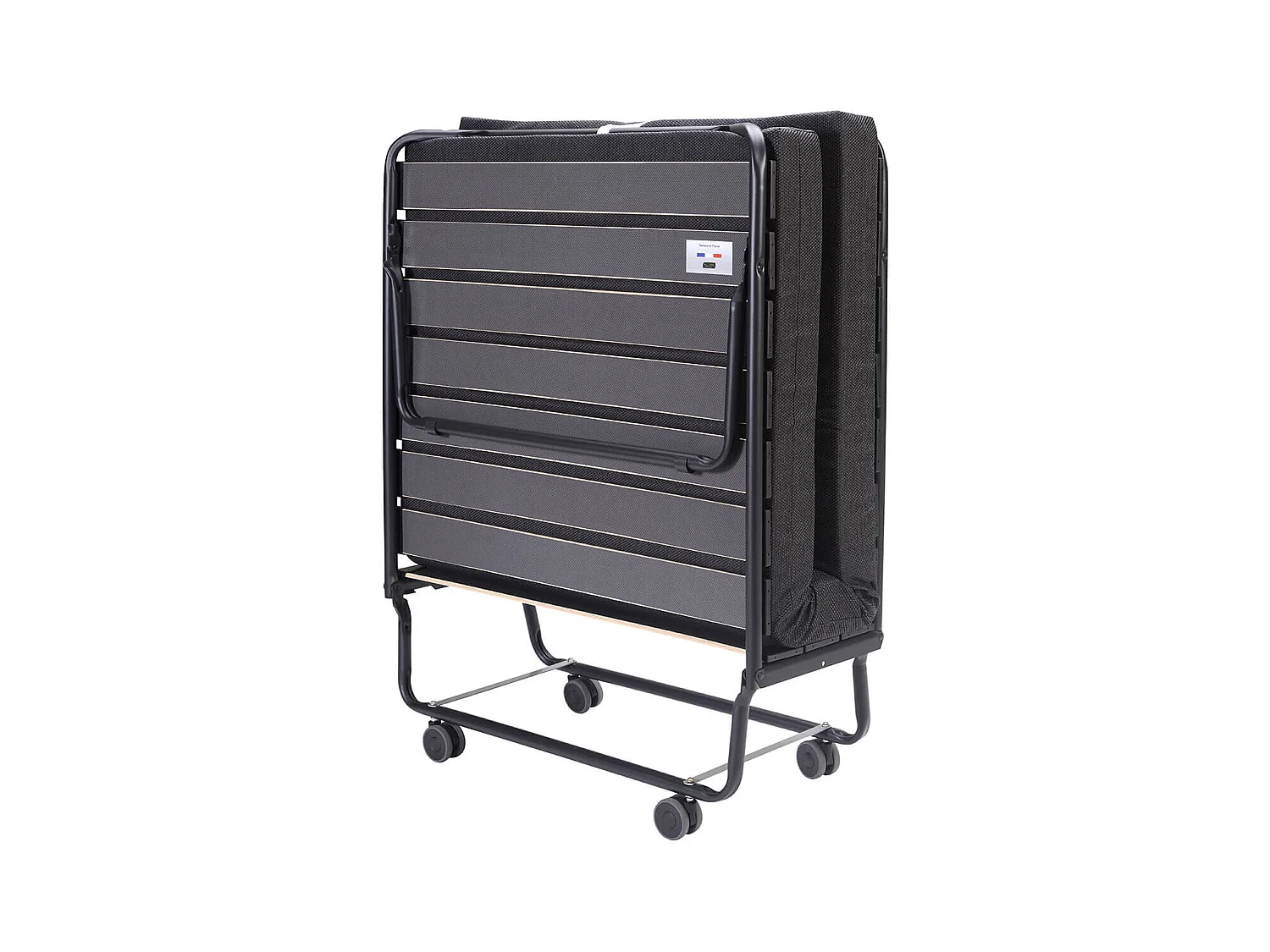 GRAND CONFORT - Lit Pliant à Roulettes 90x190cm avec Matelas