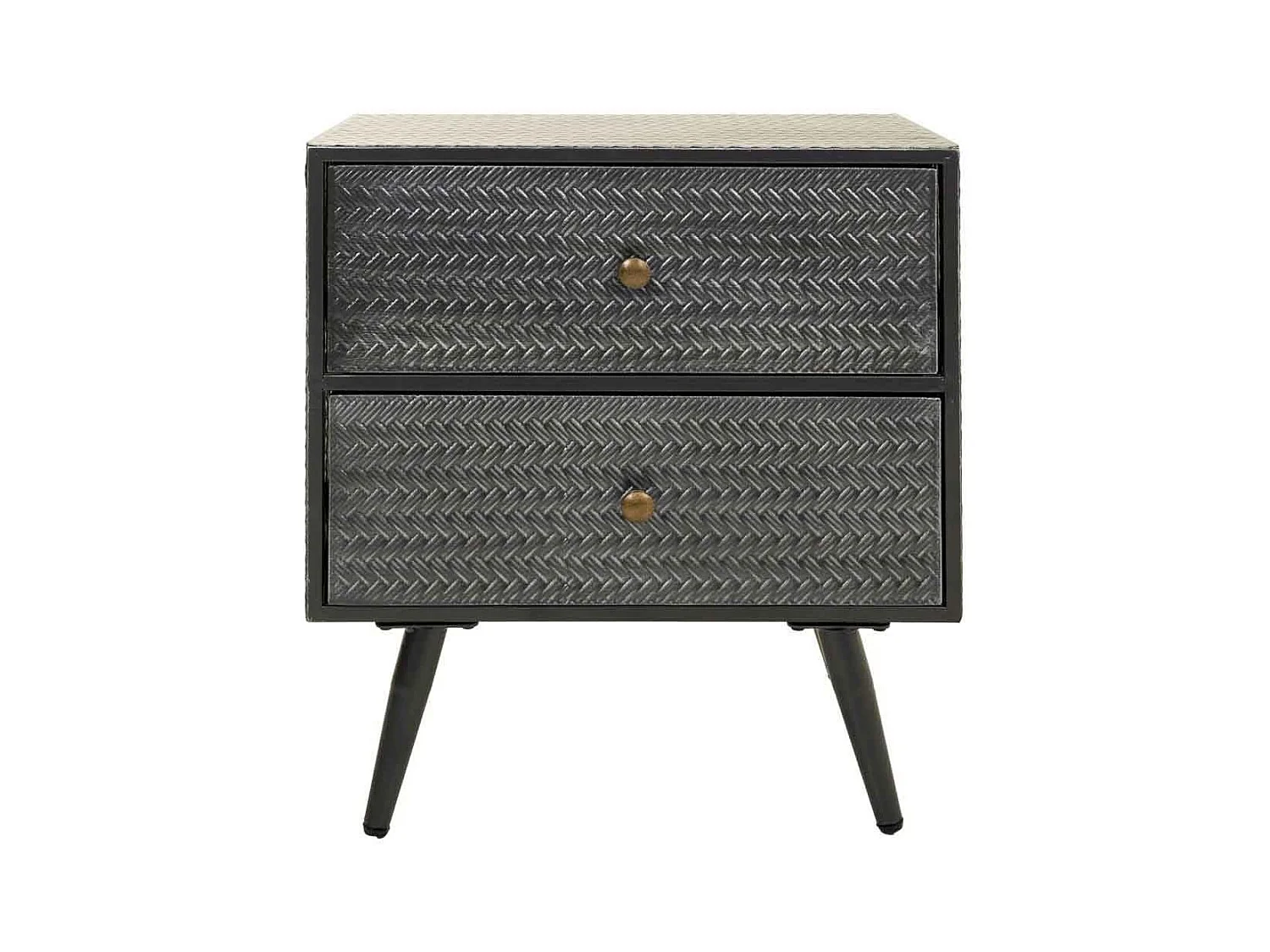 Mesa de centro de metal gris 50x30x56