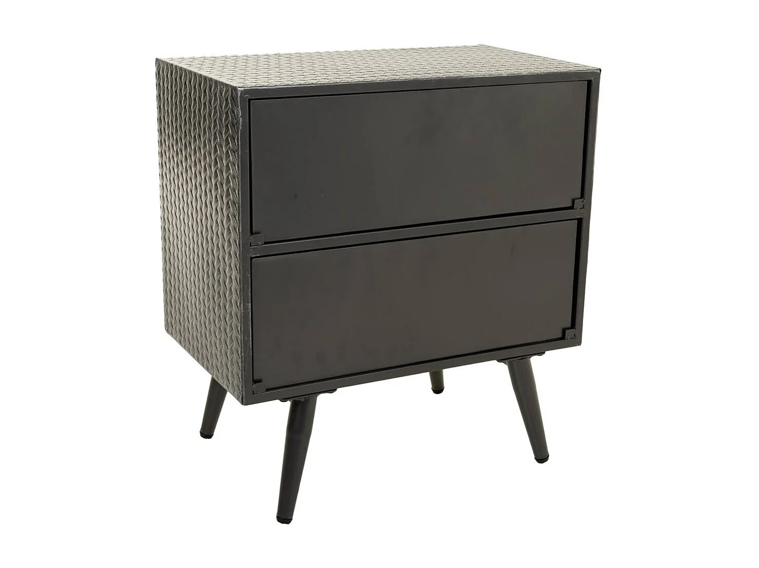 Mesita de metal gris 50x30x56